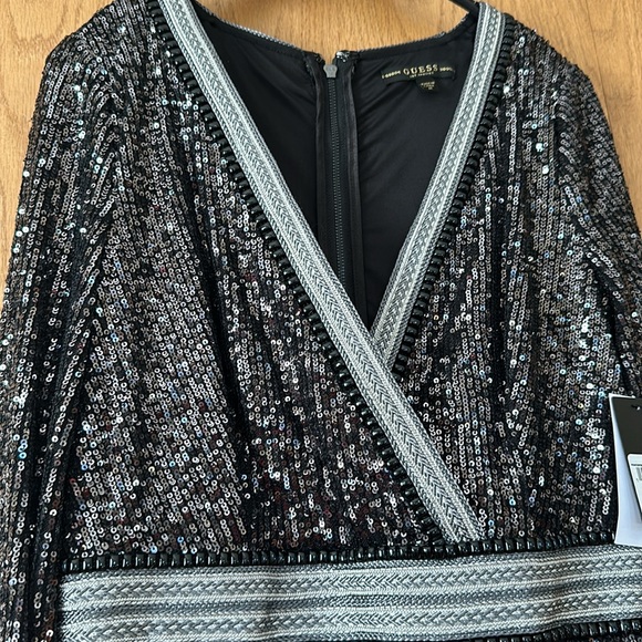 NWT GUESS Patrice Sequins Dress - Picture 2 of 7